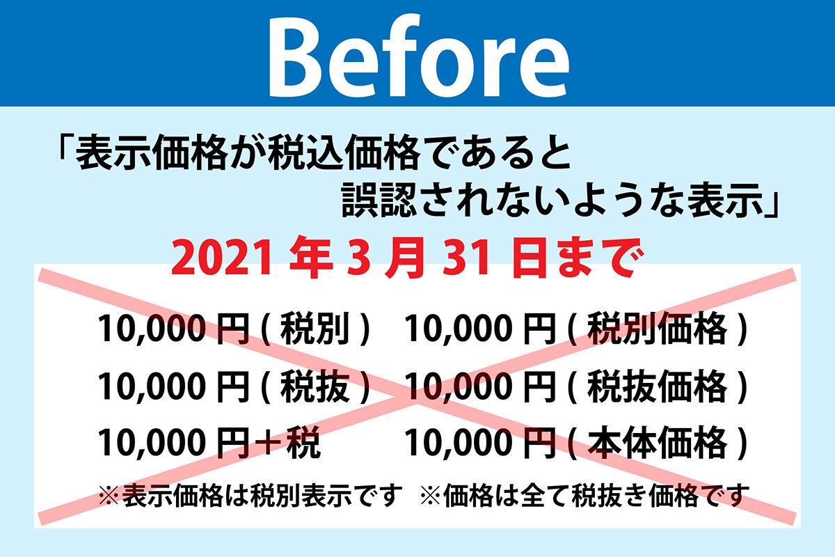 消費税における総額表示の義務化がスタート 表示方法と注意点を解説 熊本 福岡のホームページ制作会社はwebru